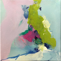 This is a bright acrylic mixed media painting
