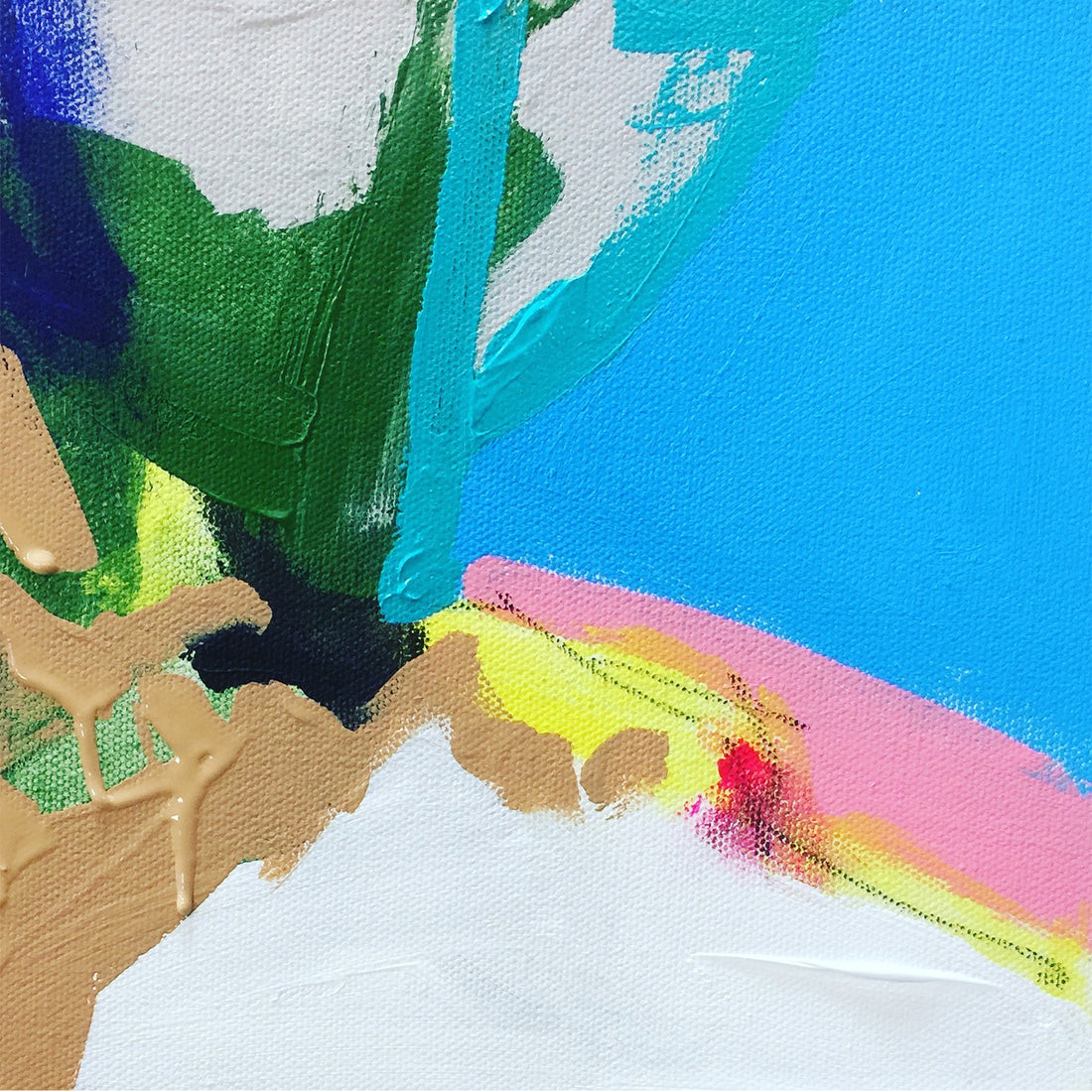 This is an original acrylic mixed media fine art painting