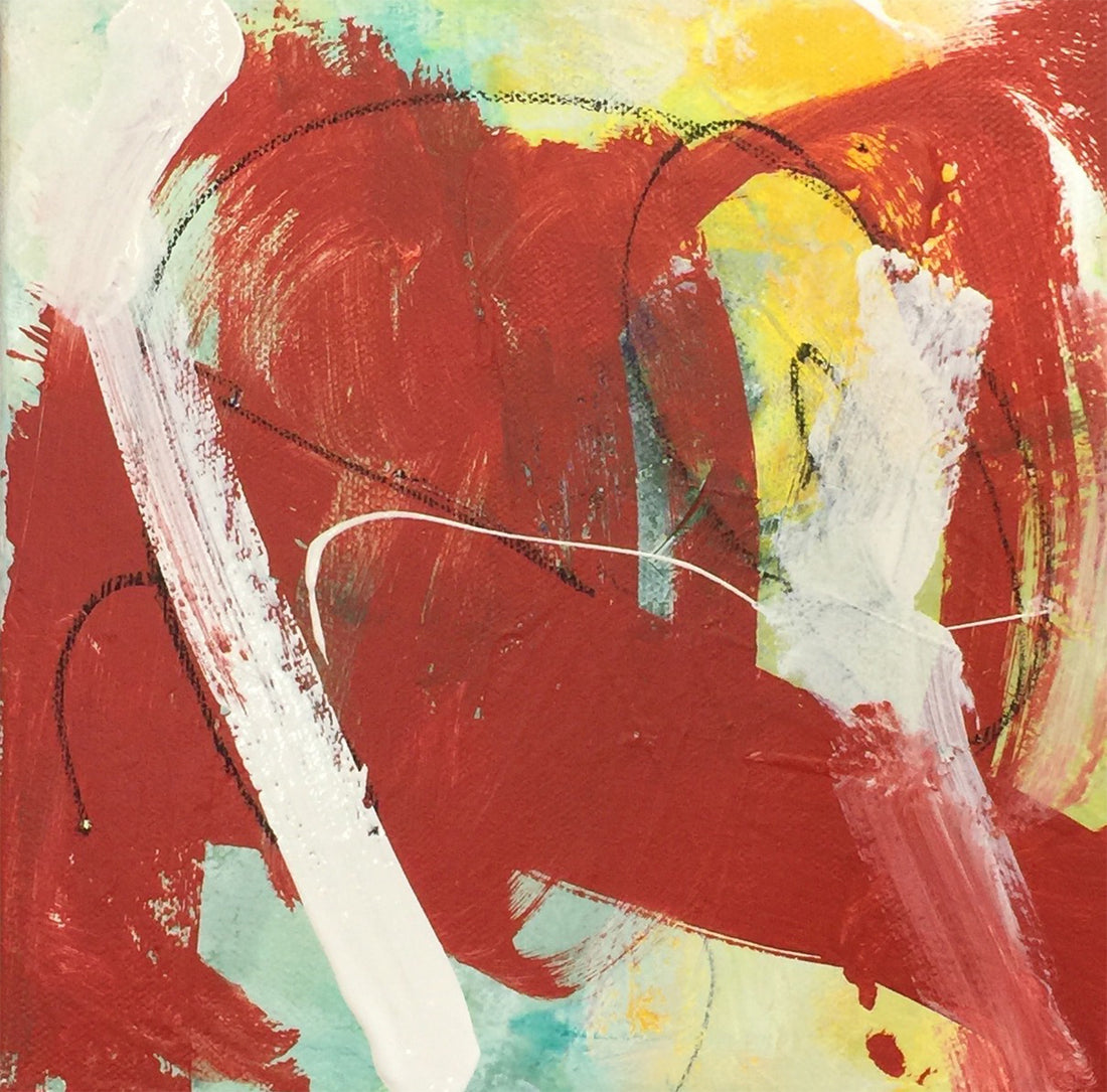 This is an original acrylic mixed media fine art painting