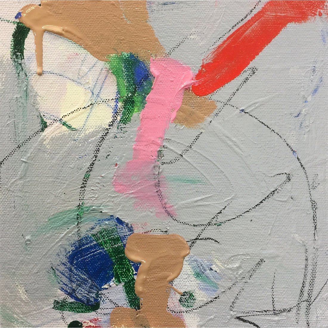 This is an original acrylic mixed media fine art painting